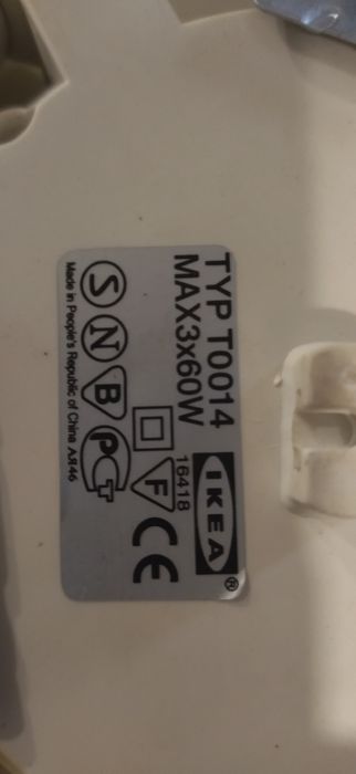 Candeeiro de vidro IKEA