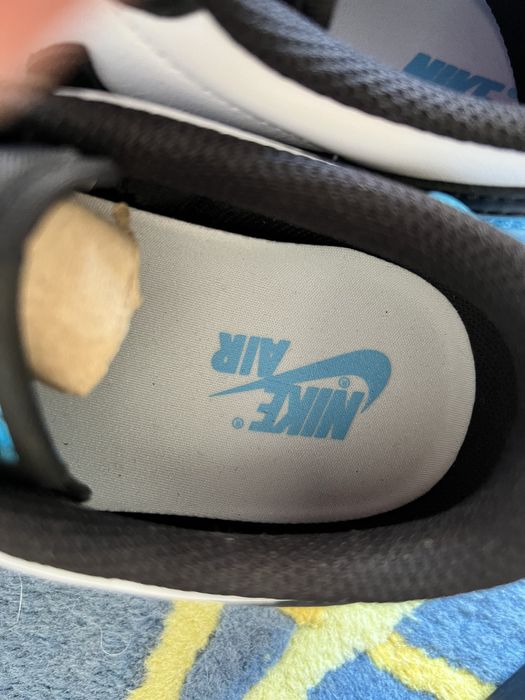 jordan 1 retro low og black dark powder blue.