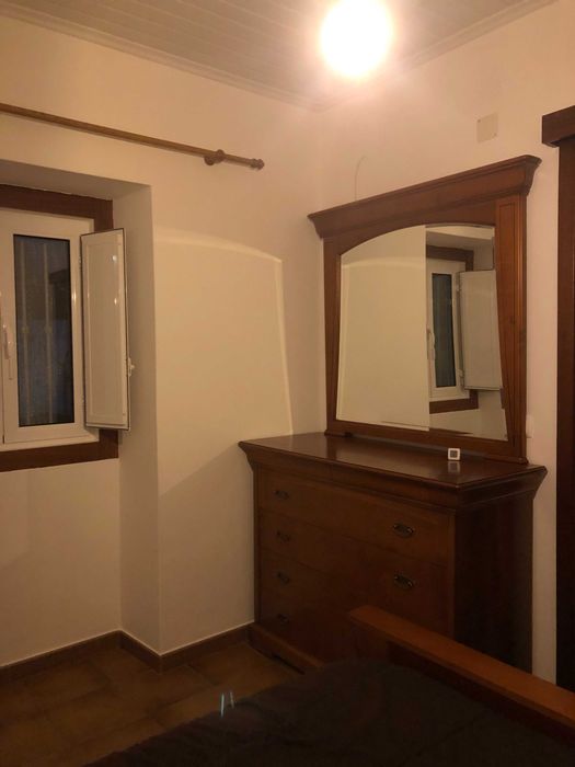 mobília de quarto de casal em cerejeira maciça estado novo