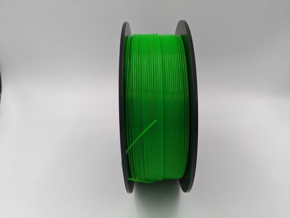 Філамент PETG 1.75 мм 1кг прозорий зелений – новий у пакуванні