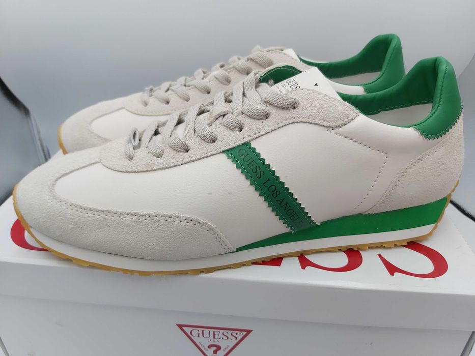 NOWE sneakersy GUESS beż zielone trampki rozmiar 46 sportowe