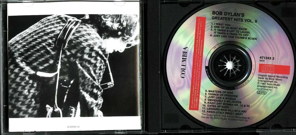 Bob Dylan - Greatest Hits Vol.2 - CD original - anos 80