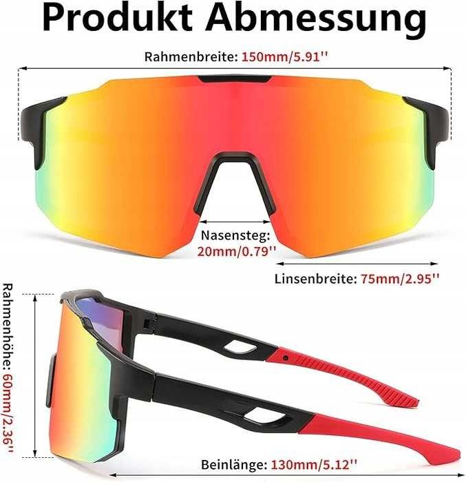 Sportowe okulary przeciwsłoneczne uv400 dla kobiet i mężczyzn