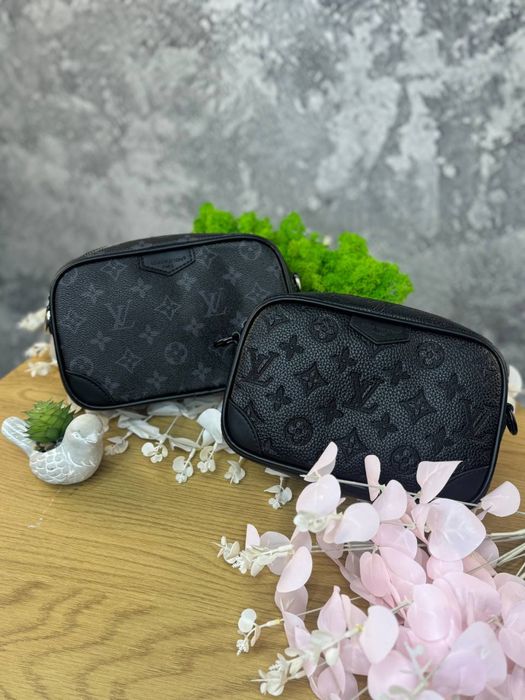 Сумка Louis Vuitton мужская черная барсетка Lv чоловіча Луи Витон | Месенджер черный Луї Вітон чоловіча сумка через плече ЛВ шкіряна Louis Vuitton