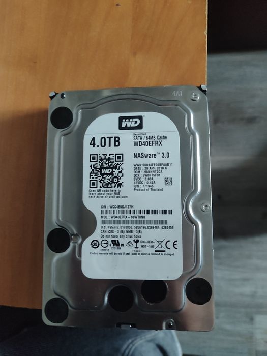 HDD 4 TB  wd40efrx