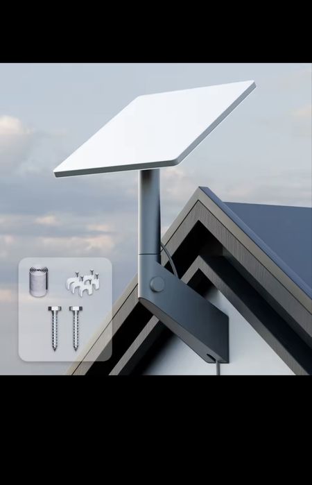 suporte de parede ou telhado ajustável para antena Starlink (Gen 3 / Mini).