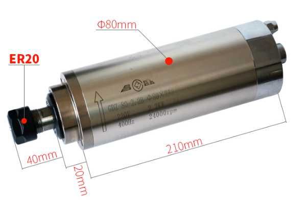 Комплект шпиндель та інвертор Delta комплект від 800вт до 6кв GDZ до Ч