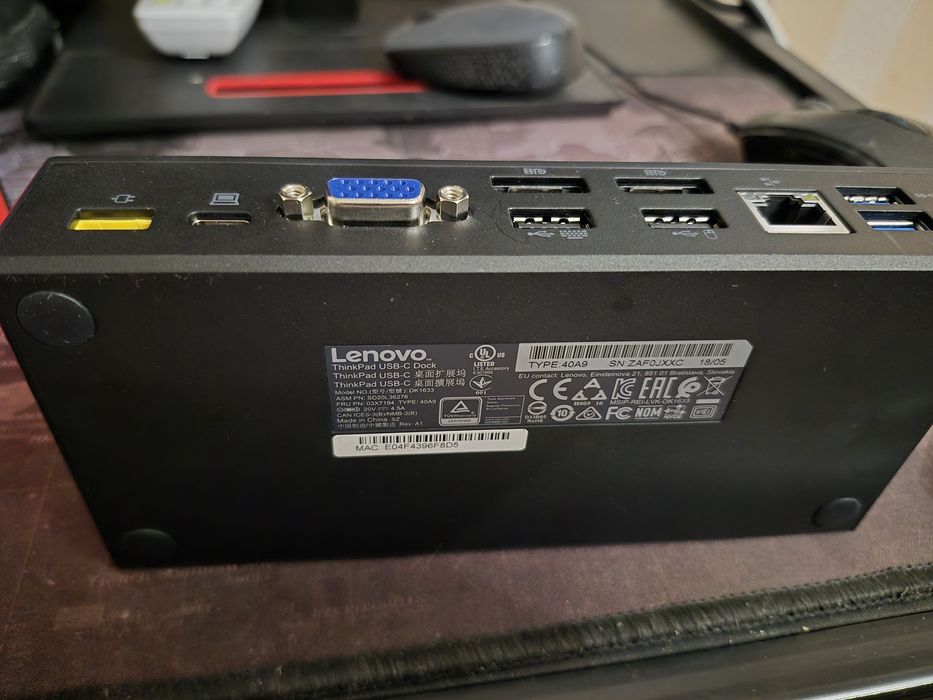 Універсальна док-станція Lenovo ThinkPad USB-C Ultra Dock (TYPE-40AF)