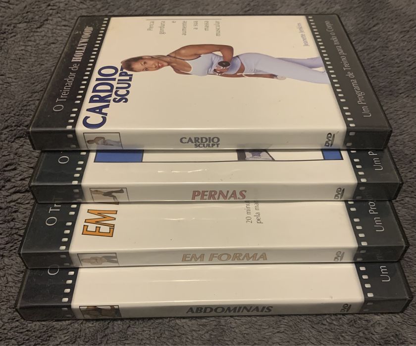 Dvds cardio /fitness em casa. Pack de 4