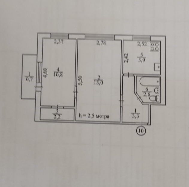 Югок/Продаж 2-к квартири біля парку