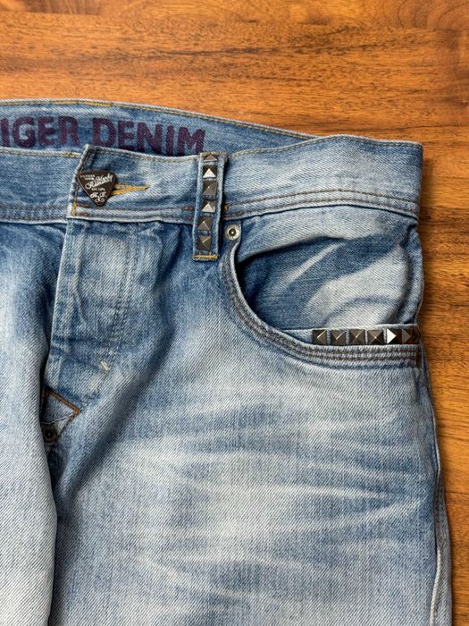 Spodnie jeansowe tapered zwężane slim jeansy Tommy Hilfiger Denim M