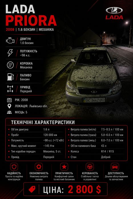Продам пріору 2170