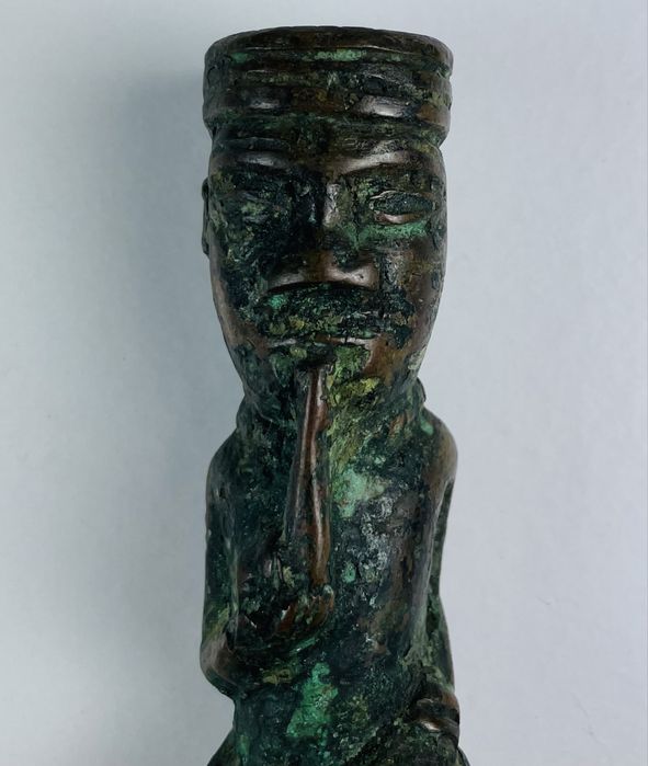 Estatueta em bronze-Arte Africana-Antiga