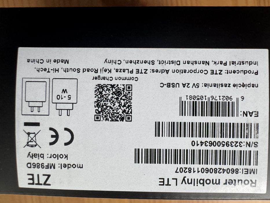 ZTE MF986D Router Mobilny LTE Cat.12