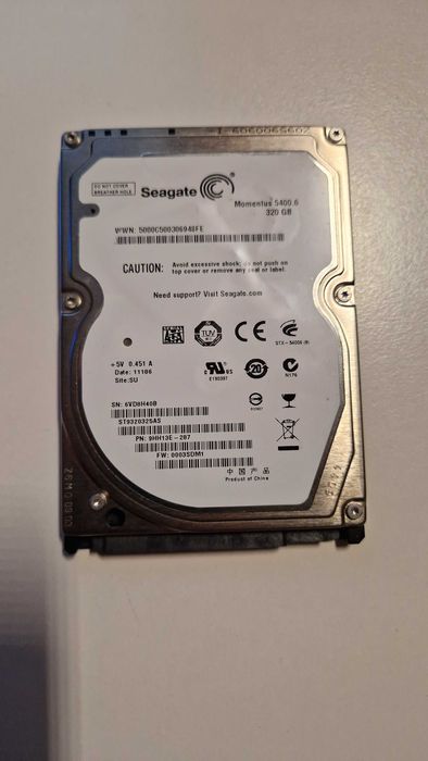 Dysk HDD 2'5 Seagate Momentus 5400.6 320GB