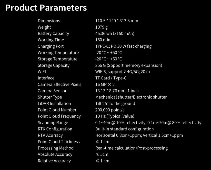 Laser Scanner SLAM Lidar Share S20