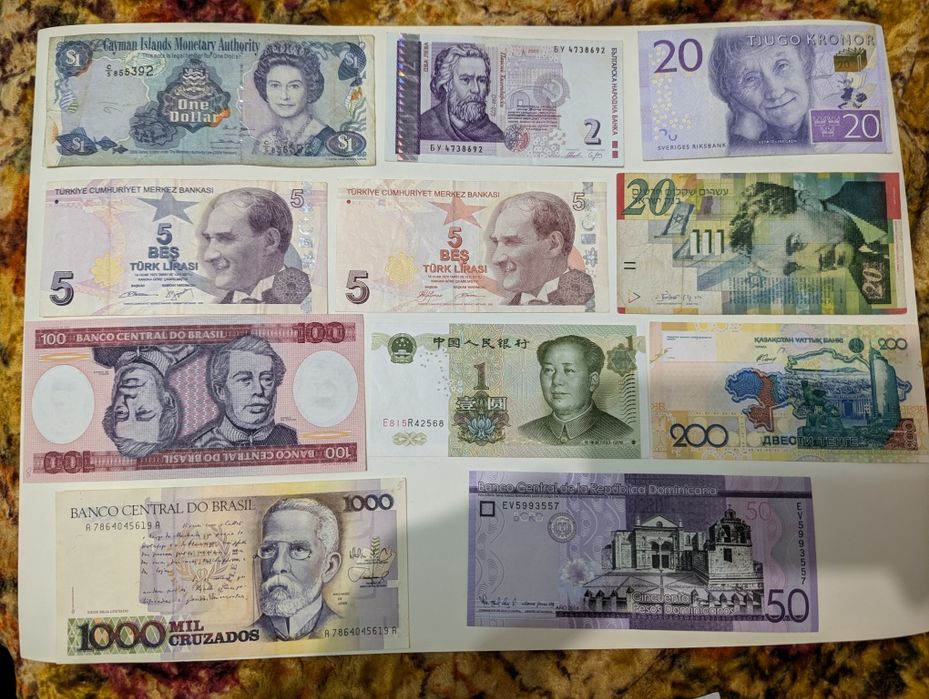 Купюры разных стран