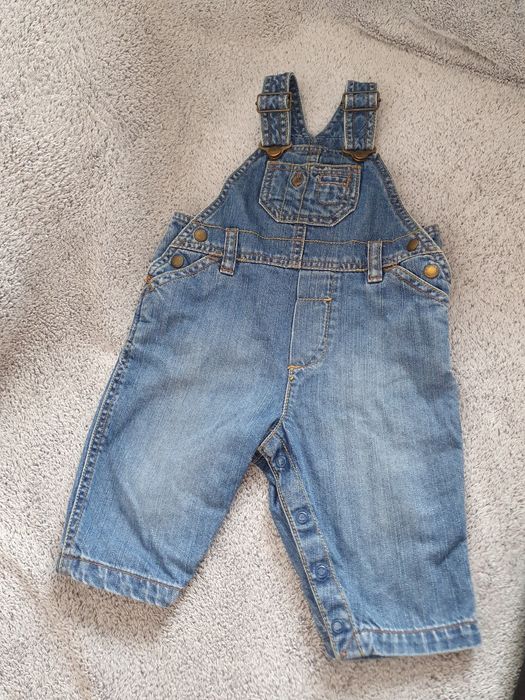 Dżinsowe ogrodniczki z kieszeniami, H&M L.O.G.G., r.68