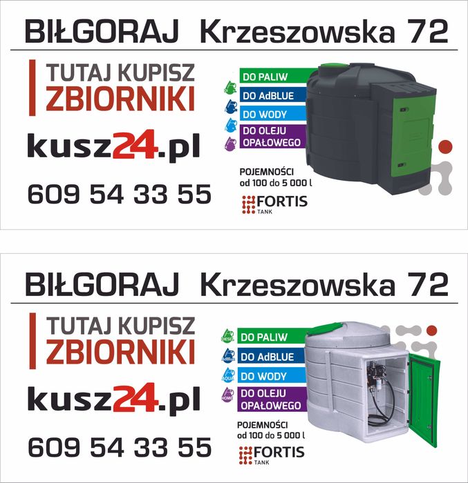 Zbiornik 5000 do wody na wode FORTIS AQUA od ręki dostawa