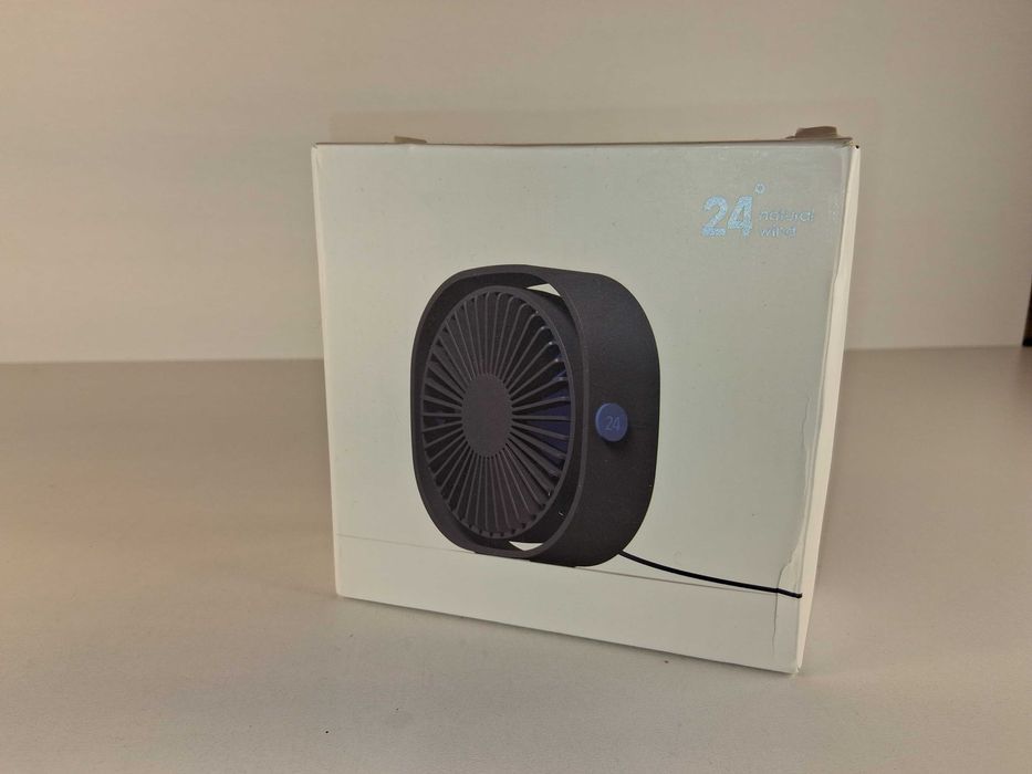 E199 Mini Wentylator USB Biurkowy Przenośny Cichy Łazienka Biuro