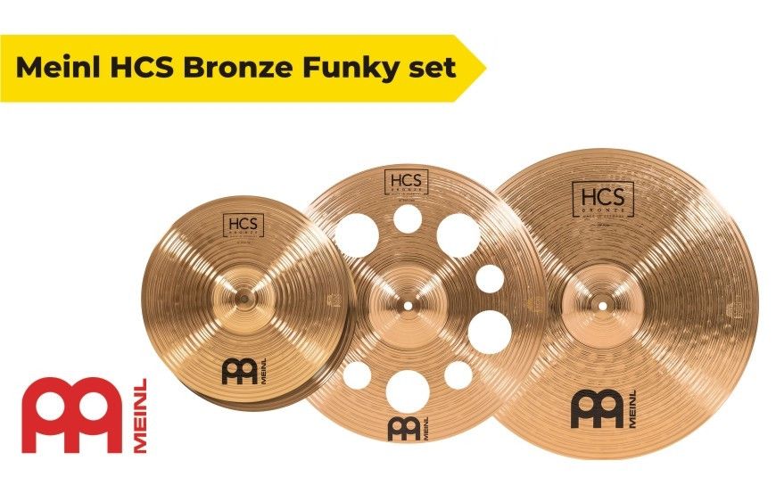 Meinl HCS Bronze Funky set - zestaw 13" 18" 20"