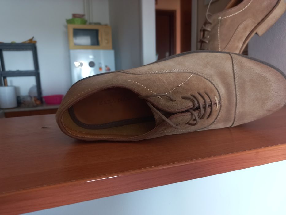 Półbuty skórzane męskie Zara r41