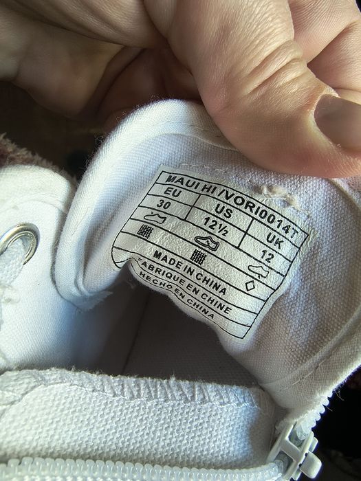 Дитячі кеди Levi's
колір білий