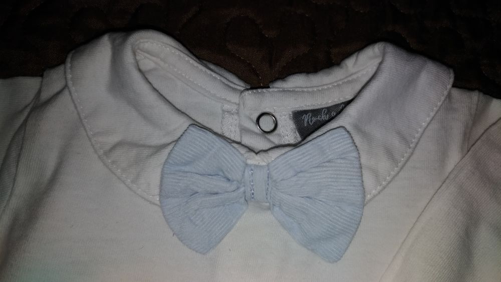 Eleganckie ubranie komplet garnitur do chrztu dla chłopca rozm. 62-68.