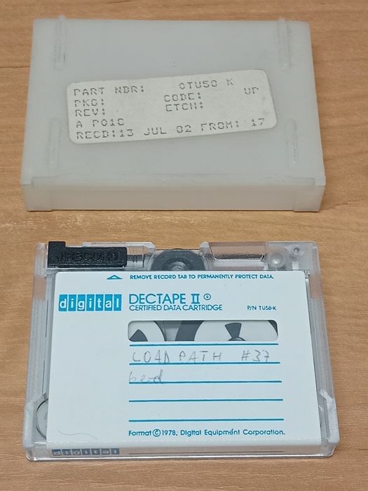 Kaseta  DECtape ll TU58 Kolekcjoneska
