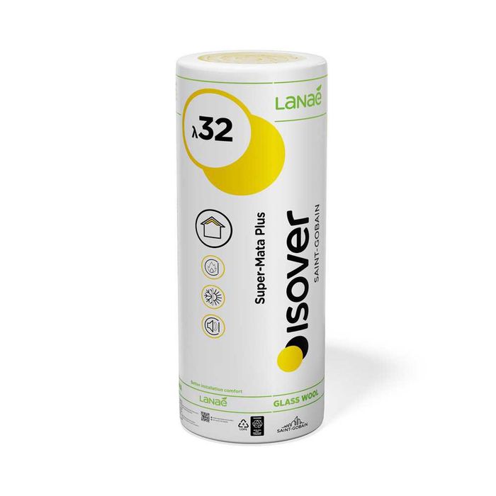 Wełna Mineralna Isover Super Mata Plus 150 mm - 51,30 zł / m2