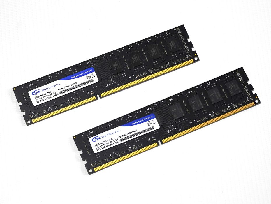 Team Group DDR3 8GB 1600MHz UDIMM PC3-1600 (TED34G1600HC11BK)