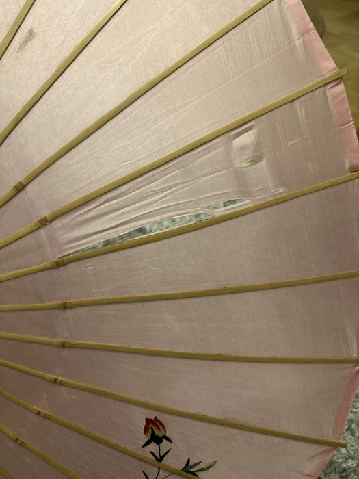 Japonska parasolka jedwab vintage
