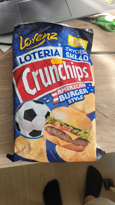 Limitowana paczka Crunchips American burger