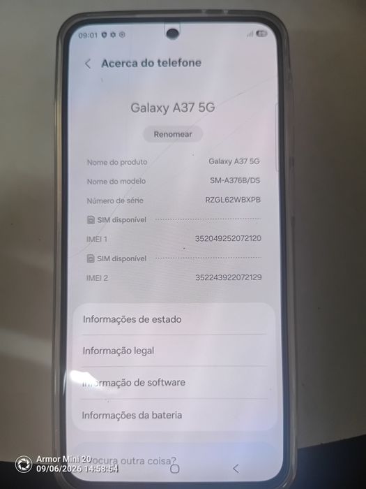 Samsung Galaxy A37 5G 256GB – Como Novo