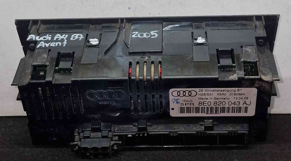 Comando Chauffage / Sofagem 8E0820043AJ - AUDI A4 B7 Avant