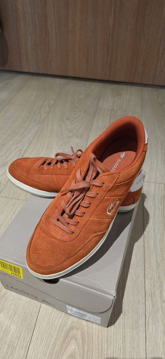 Buty lacoste pomarańczowe zamszowe trampki rozmiar 42
