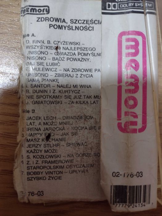 Kaseta Zdrowia Szczęścia Pomyślności muz. weselna Jarocka Santor Rinn