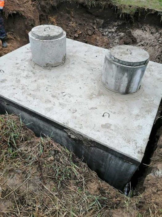 Szambo jedno i dwukomorowe 12 m³ – beton B30, transport HDS