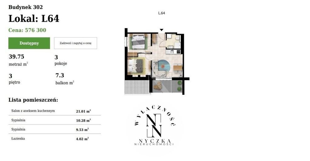 Apartame 3 pok, osiedle w 1 linii od morza! - Widok 4