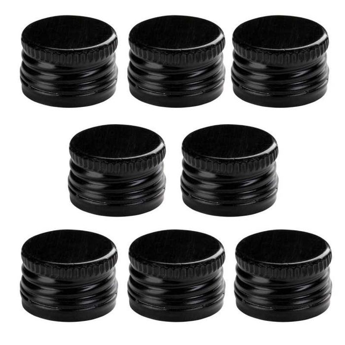 Zakrętki do butelek, różne kolory 28mm/18mm - 100 sztuk