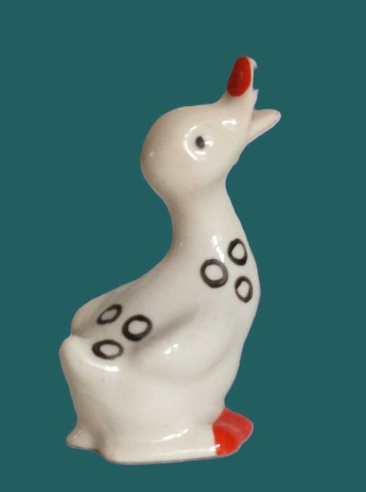 figurka porcelana Chodzież kaczka PRL