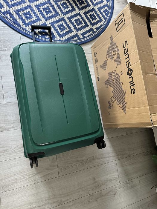 Samsonite Essens 81 cm zielona duża walizka na kółkach