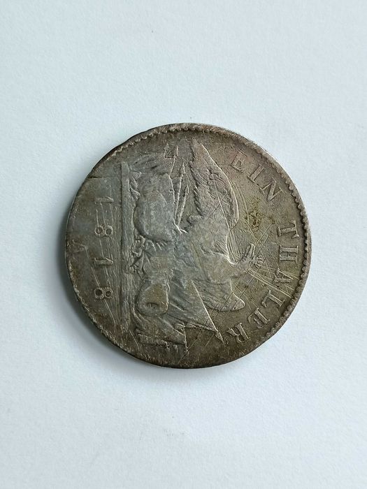 Talar 1818 A Niemcy Prusy Fryderyk Wilhelm lll oryginał Srebro