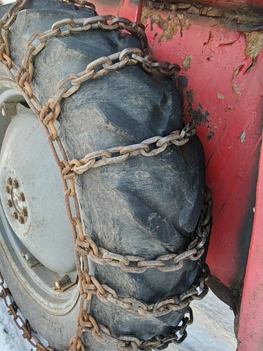 Łańcuchy śniegowe, leśne koło 18.4 34 do traktora. 12.4 32