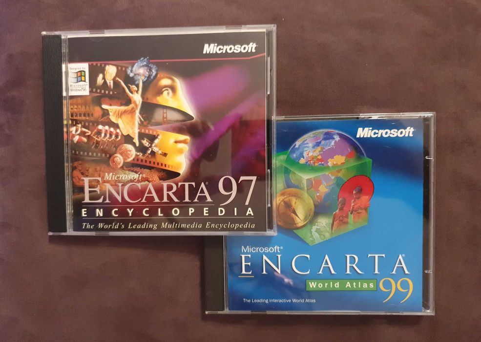 Original MS CDs, vintage: Encarta, Cinemania, Autoroute, Grolier, etc64283899347969122