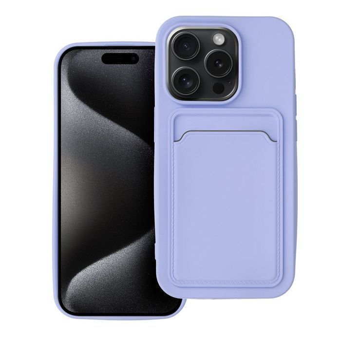Futerał CARD CASE do IPHONE 15 Pro fioletowy