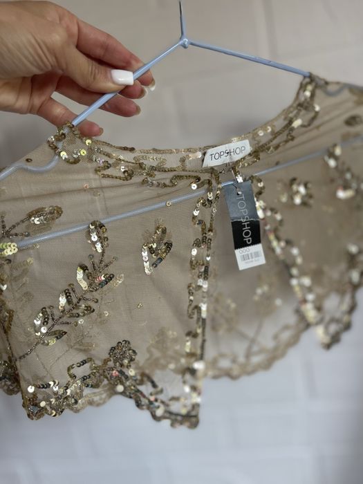 Накидка на плечі з паєтками прикраса на плечі