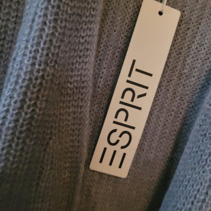 Nowy sweter kardigan z wełna i alpaką Esprit