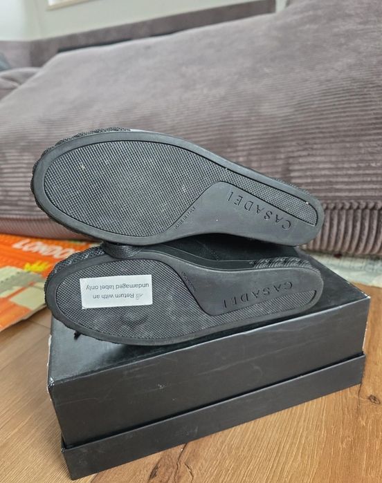 Sneakersy Casadei nowe zamsz skóra 38