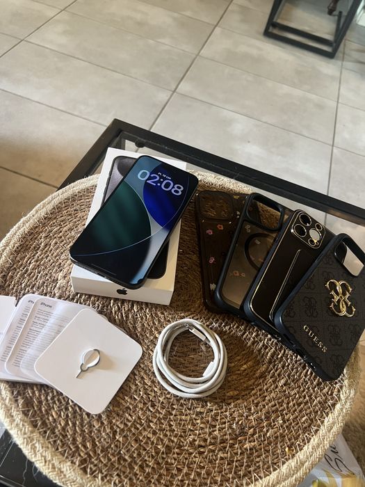 Iphone 15 pro max 256 gb black titanum